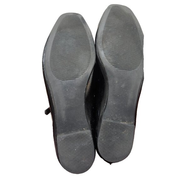 Steve Madden Black Patent Mary Jane Flats Square Toe Balletcore Shoes Size 9.5 - Picture 9 of 11